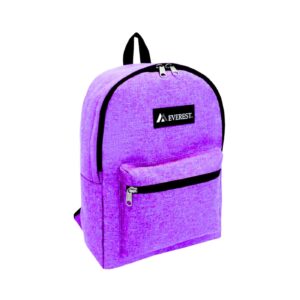 15" Basic Denim Backpack 'Everest' (Lilac) [ZERO RATED]