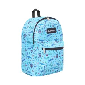 15" Printed Backpack 'Everest' (Sharks) [ZERO RATED]