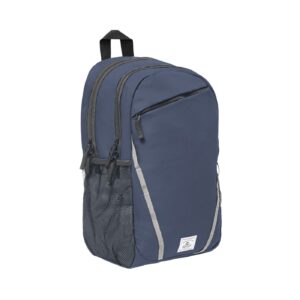 Dual Compartment Backpack w/Padded Sleeve for Laptop 'Everest' (Navy) [ZERO RATED]
