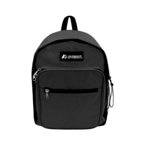 16 1/2" Classic Backpack w/ Padded Back Panel 'Everest' (Black) [ZERO RATED]