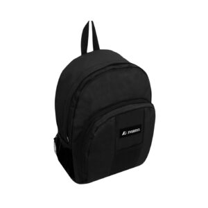 Medium Backpack w/ Front & Side Pockets 'Everest' (Black) [ZERO RATED]