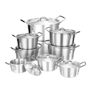 9pc Aluminum Pot Set (31 - 53cm)