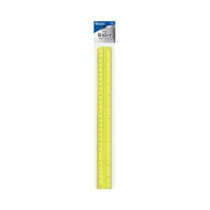 12" (30cm) Ruler w/ Handle Grip 'Bazic'