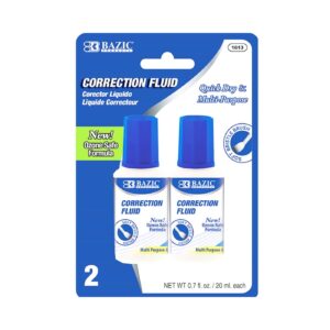 2pk 20ml / 0.7 fl oz Correction Fluid 'Bazic'