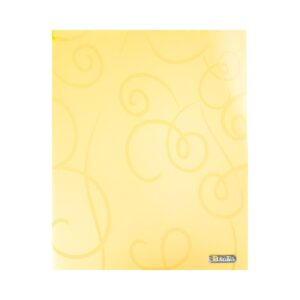 Colored 2-Pocket Poly Portfolio w/ Embossed Swirls 'Bazic'