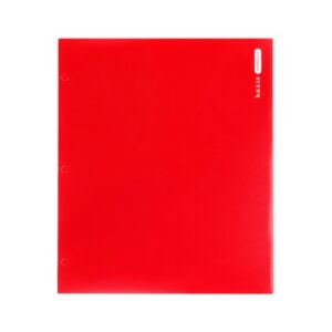 2-Pocket Laminated Classic Glossy Color Portfolio 'Bazic'