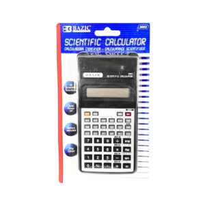 56 Function Scientific Calculator w/ Flip Cover 'Bazic'