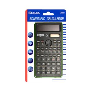 240 Function Fancy Color Scientific Calculator w/ Slide-On Case 'Bazic'