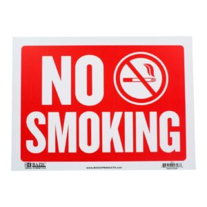 9" x 12" Sign 'No Smoking'