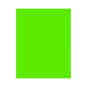 22" x 28" Fluorescent Green Poster Board 'Bazic'