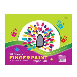 20ct 16" x 12" Finger Paint Paper Pad 'Bazic'