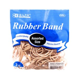 2oz / 56.7g Assorted Sizes Rubber Bands