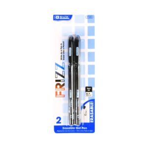 2pk Frizz Black Erasable Gel Pen 'Bazic'