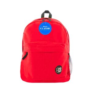 17" Red Classic Backpack 'Bazic' [ZERO RATED]