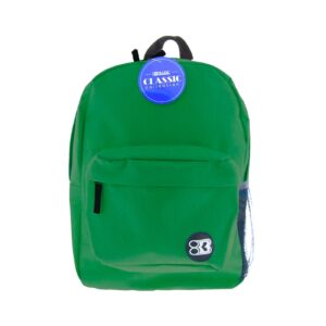 17" Green Classic Backpack 'Bazic' [ZERO RATED]