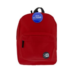 17" Burgundy Classic Backpack 'Bazic' [ZERO RATED]
