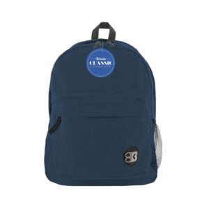 17" Navy Blue Classic Backpack 'Bazic' [ZERO RATED]