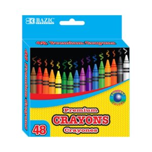 48ct Premium Quality Color Crayon 'Bazic' [ZERO RATED]