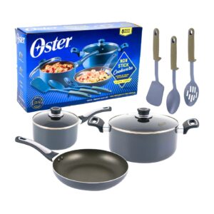 8pc Non Stick Cookware Set w/ Utensils 'Oster'
