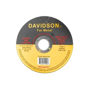 4 1/2" x 1/16" x 7/8" Metal Cut-Off Wheel 'Davidson'