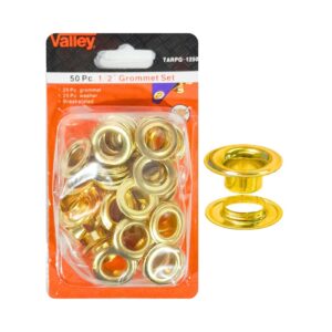 50pc 1/2" Brass Grommets Set 'Valley'