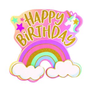 12" 3D Glitter Unicorn Cutouts