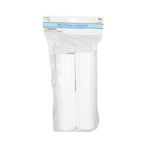 4pk 5cm x 10cm Polyfoam Cylinder