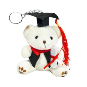 11.5cm Plush Bear Key Chain 'Graduation'