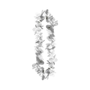 Metallic Silver Flower Lei