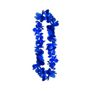Metallic Blue Flower Lei