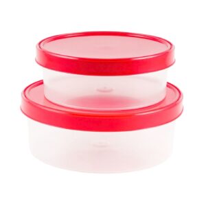 6" & 8" Round Plastic Storage Container Set
