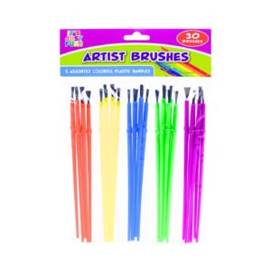 30pc Asst Color Artist Brush Set