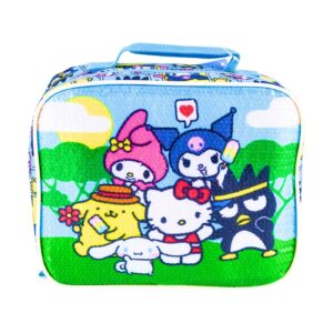9.5" Rectangular Lunch Bag w/ Sequins 'Kitty & Friends'
