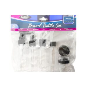 8pc Travel Bottle Set