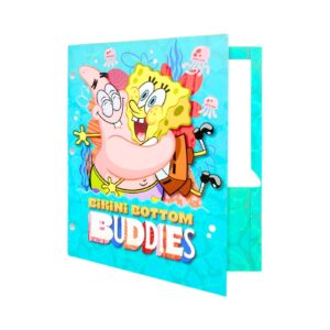 2 Pocket Paper Portfolio 'Sponge Bob'