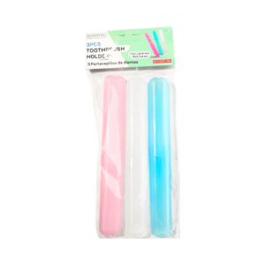 3pc 7.5" x 1.1" x 0.8" Tooth Brush Holders