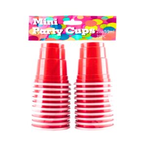 20ct 2oz Red Plastic Party Cup