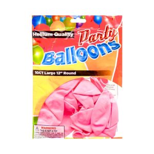10ct 12" Standard Pink Balloon (Helium Quality)