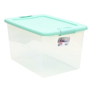 64 Qt Clear Plastic Storage Box w/ Lid
