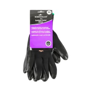 Black Synthetic Coated Glove 'Kingman' (Size: Medium)