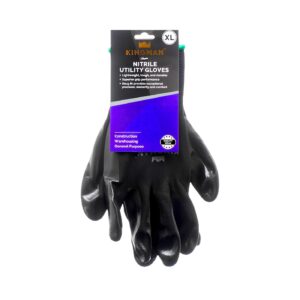 Black Synthetic Coated Glove 'Kingman' (Size: X-Large)