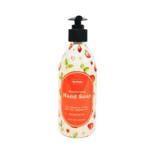 14oz / 414ml Moisturizing Liquid Hand Soap w/ Strawberry Scent 'Nuvalu'