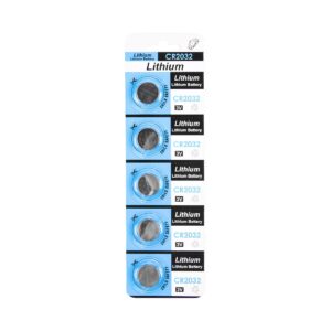 5pc CR2032 Lithium Battery on Card