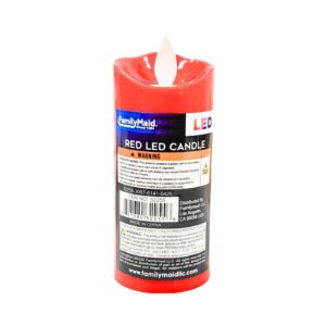 5cm x 11cm Red LED Candle