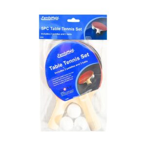 5pc Table Tennis Set (2 paddles & 3 balls)