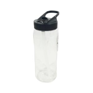 23.5oz / 700ml Clear Plastic Water Bottle w/ Flip Top Lid