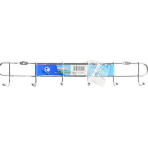 13.75" Metal Wall Rack w/6 Hooks