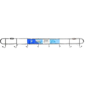 18.75" Metal Wall Rack w/8 Hooks