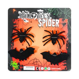4pk 3"-3.5" Felt  Spiders & Bats