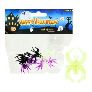 12pk Halloween Spider Rings